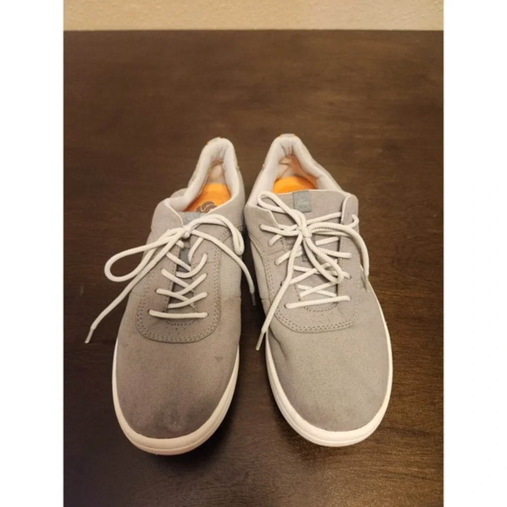 Cloudsteppers Clarks Arla Step Womens Gray Textile Cushion Walking Sneakers Sz 6